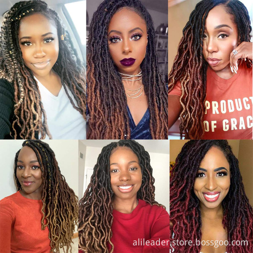 18Inch Pre-looped Wavy Gypsy Locs Crochet Braids Dreadlocks